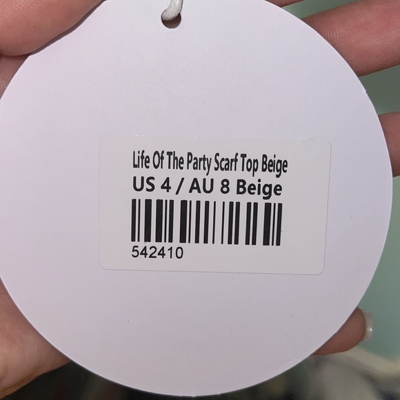 PRINCESS POLLY - ‘Life Of The Party Scarf Top’ - Picture 4 of 5